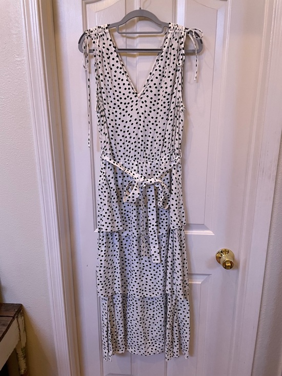 & Other Stories V-neck Chiffon Midi Dress Size 12 (Paris Atelier) - Picture 5 of 15